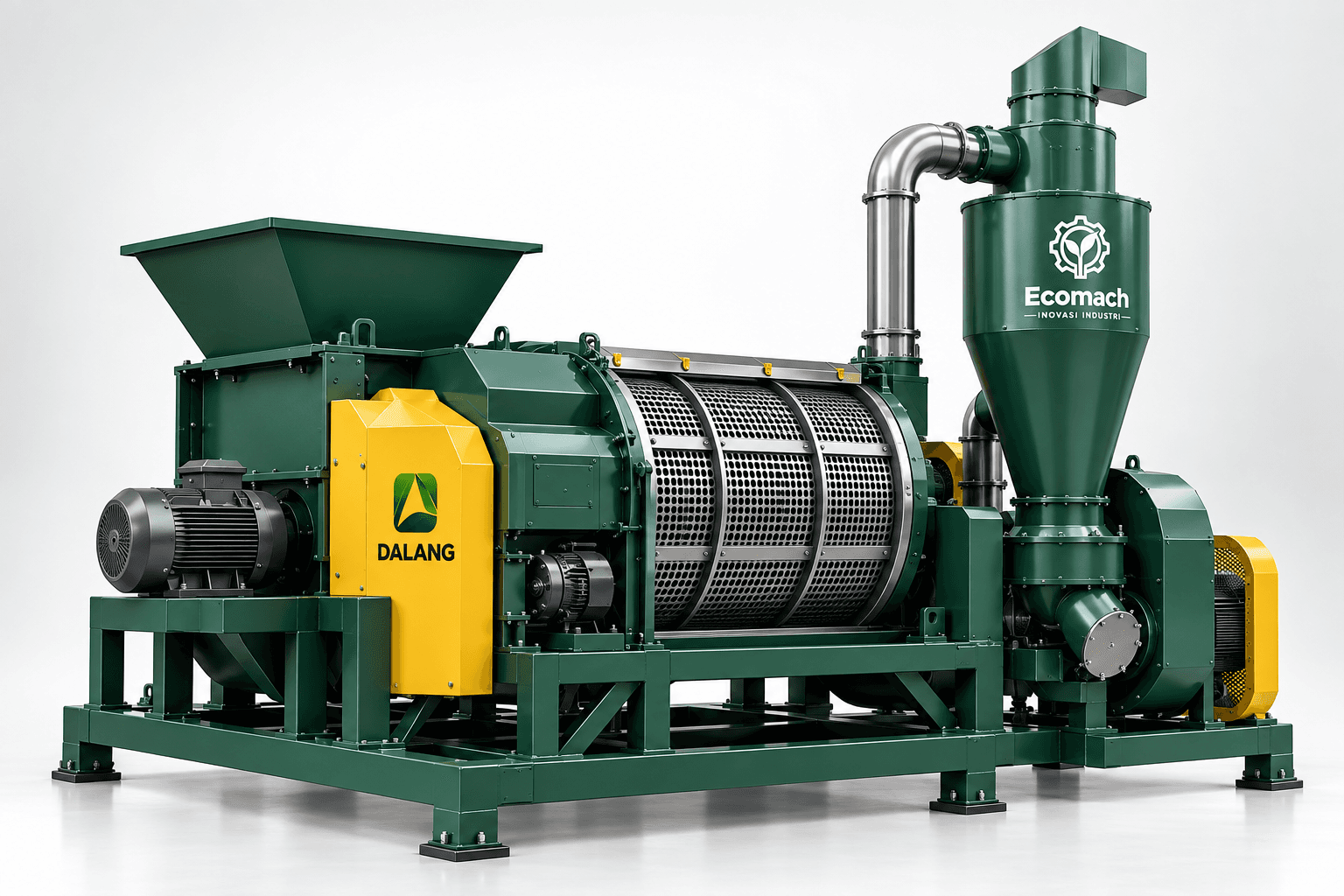 PC25 development visualization — DALANG sorting and size-reduction machine